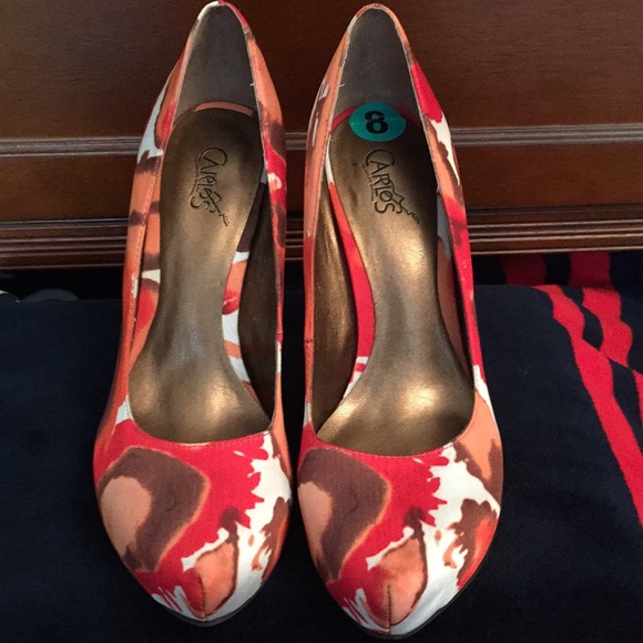 Adorable designer multi color pumps, size 8, nwot - Picture 1 of 8
